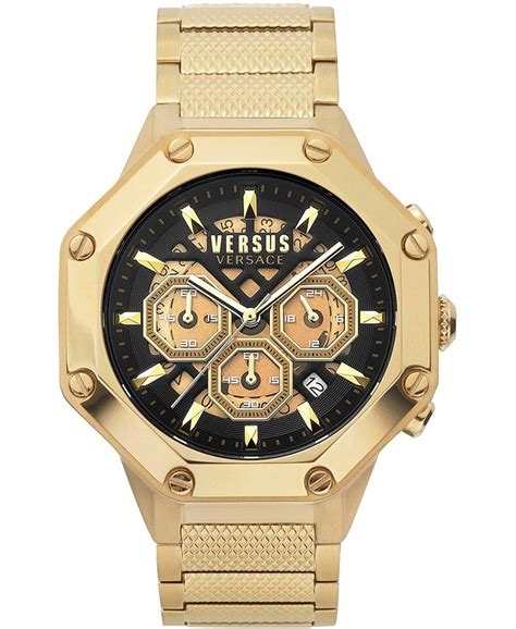 versace white and gold watch|versus Versace gold watch.